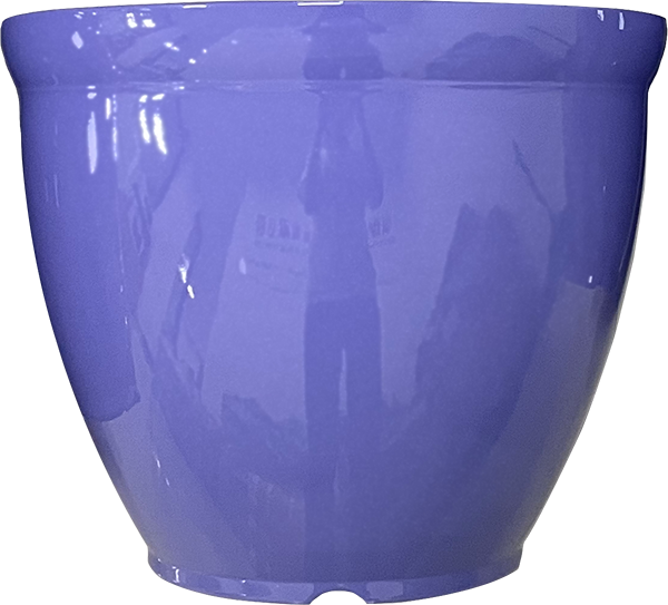 15 x 11.5” Periwinkle Gloss - 12 per case - Decorative Planters